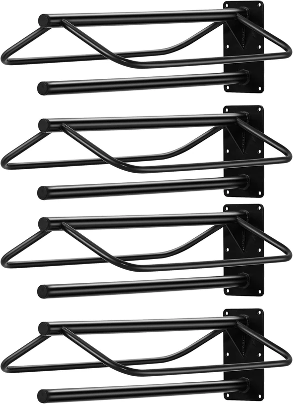 GarveeHome Saddle Holder with Upholstery Bar, Wall Mounted Steel Saddle Stand for Horse Stable, Barn, Trailer, Saddle Chamber