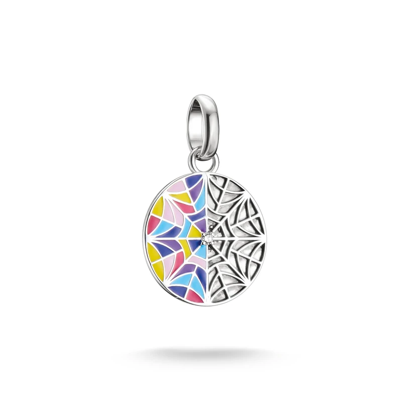 Thomas Sabo Connect Wednesday Window Enamel 925 Sterling Silver Charm Pendant CC1314-691-7 - Image 1