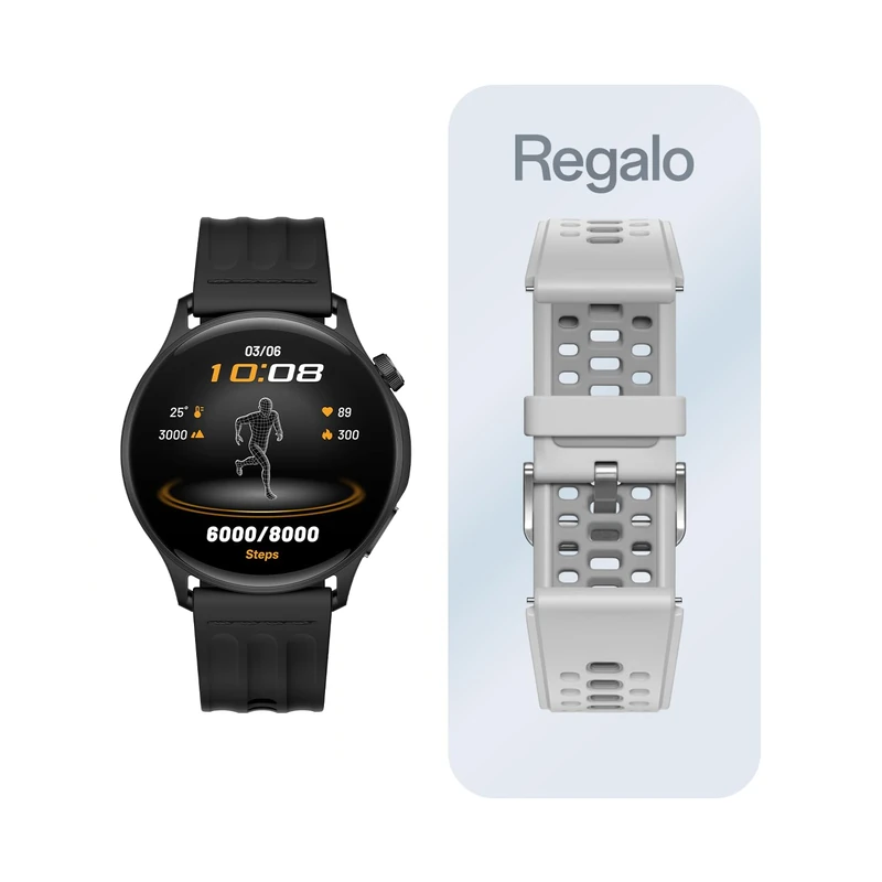 OPPO Watch S Smartwatch - 1.5" AMOLED Display, Up to 10 Days Battery, ECG, SpO2, 100+ Sports Modes, IP68 Resistance, Compatible with Android and iOS, Black