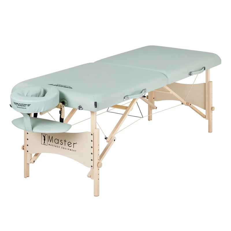 Master Massage Lily Green 71cm Paradise Portable Massage Table, Spa Bed, Beauty Facial Lash Tattoo Bed for Salon & Mobile Massage Use