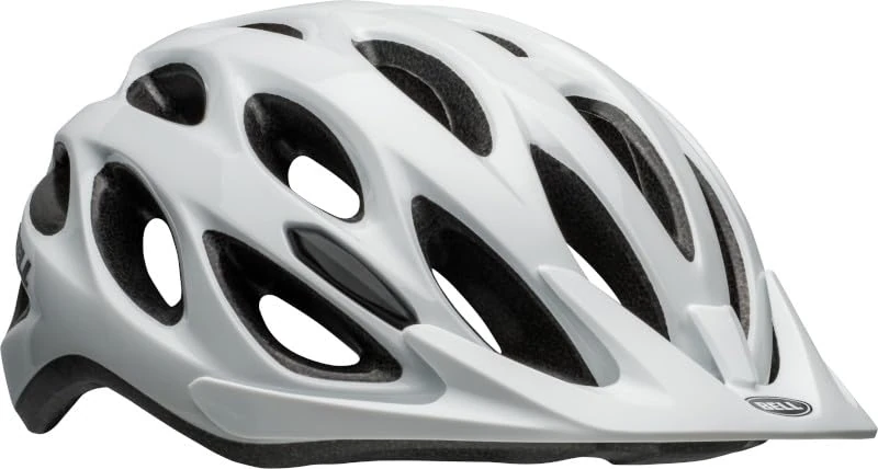 Bell Charger Recreation Helmet, White, Adult Unisex, UM/L, In-Mold Polycarbonate, ErgoDial Adjustment