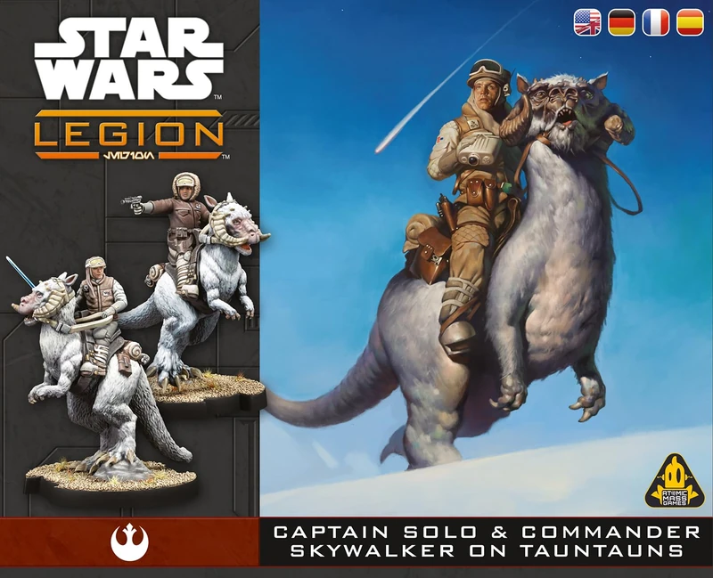 Asmodee | Star Wars: Legion – Captain Solo & Commander Skywalker on Tauntuns | Miniatures Game | Ages 14+ | 2 Players | 90 Minutes Playing Time