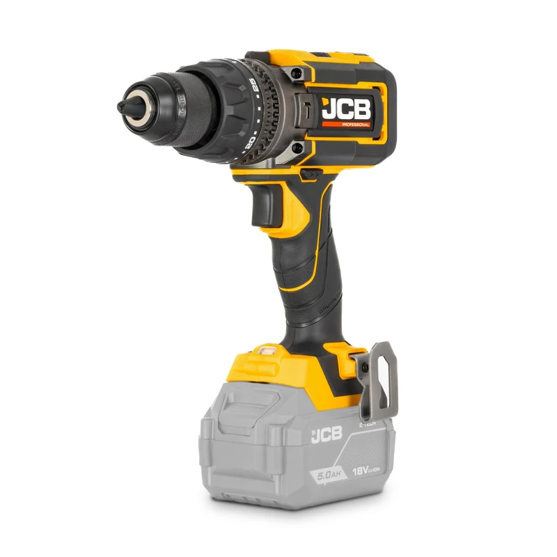JCB Pro 18V Brushless Combi Drill 160Nm, Anti-Kickback, Variable Speed, 13mm Metal Chuck, 25+3 Torque Settings, Heavy Duty Cordless Drill (Bare Tool)