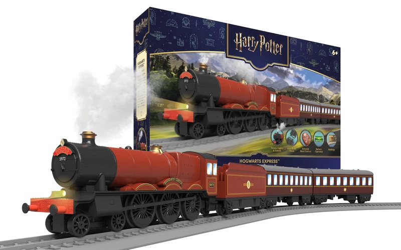 Hornby R9370SSM Playtrains Harry Potter Hogwarts Express Train Set with Steam, Ages 5+, for Boys and Girls