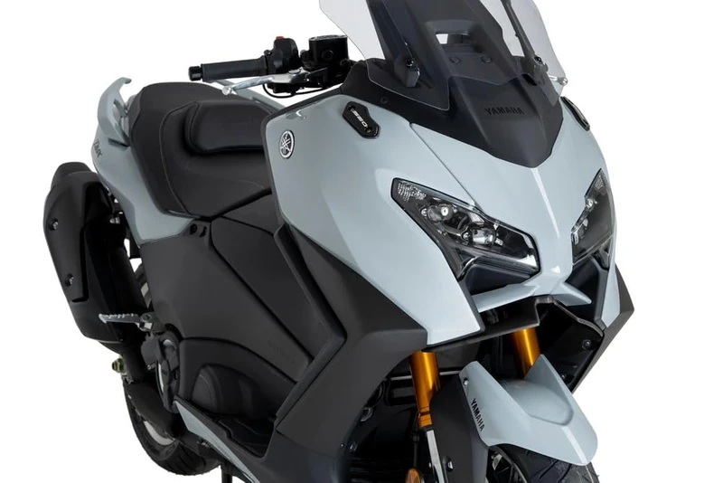 Puig 22605J Naked Front Wings, designed to enhance the sporty look and improve aerodynamic performance, providing greater stability, control, and character to the motorcycle, Matte Black - Image 1