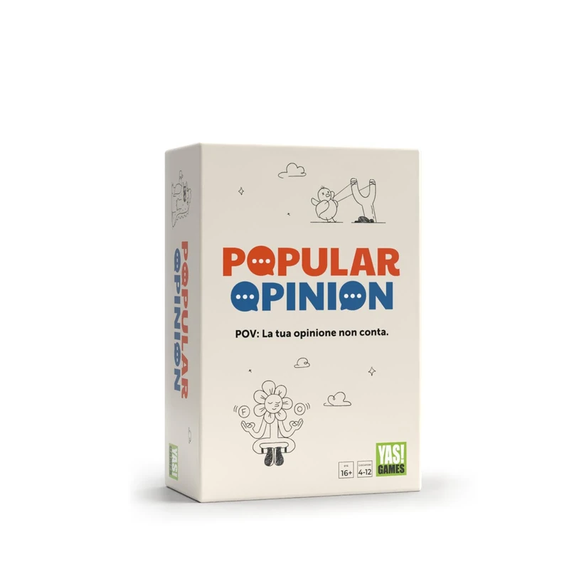 Yas Games - Popular Opinion - L'Unico in Italiano - For 4 to 12 Players from 16 Years and Up