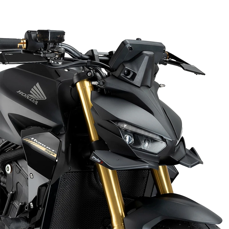 Puig 22383J Front Winglets Naked aerodynamic design, Matte Black