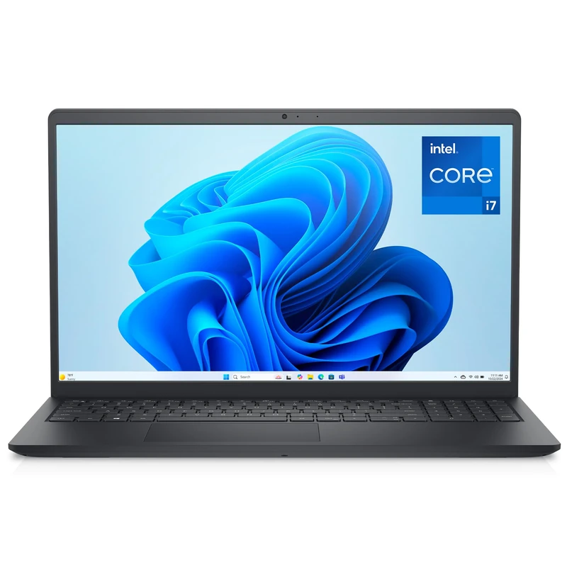 Dell 15 Laptop DC15250, 15.6 Inch FHD 120Hz Anti-Glare Display, Intel Core i7-1355U, 16GB DDR5, 512GB SSD, Intel UHD Graphics, Windows 11 Home, QWERTY Keyboard, Carbon Black