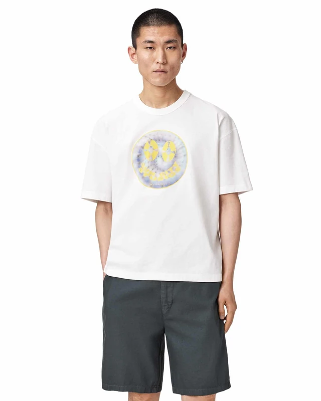 AllSaints Spun Out SS Crew Chalk White - Image 1