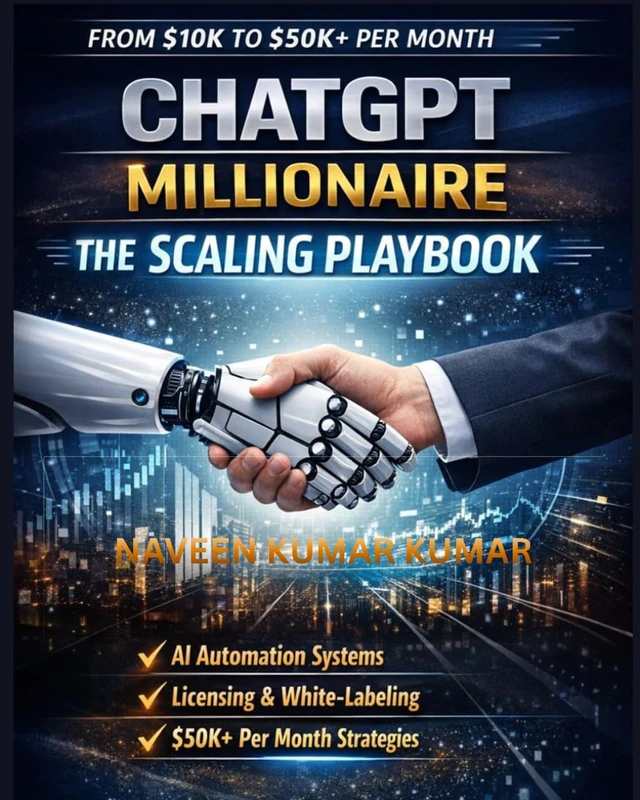 ChatGPT Millionaire: The Scaling Playbook: Build Global AI Businesses, Create Licensing Systems, and Scale to $50K+ Per Month with Smart Digital Strategies (ChatGPT Millionaire Series)