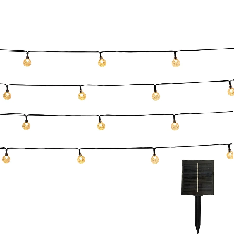 FESTY White 120 LED Solar String Lights 14 m Warm White