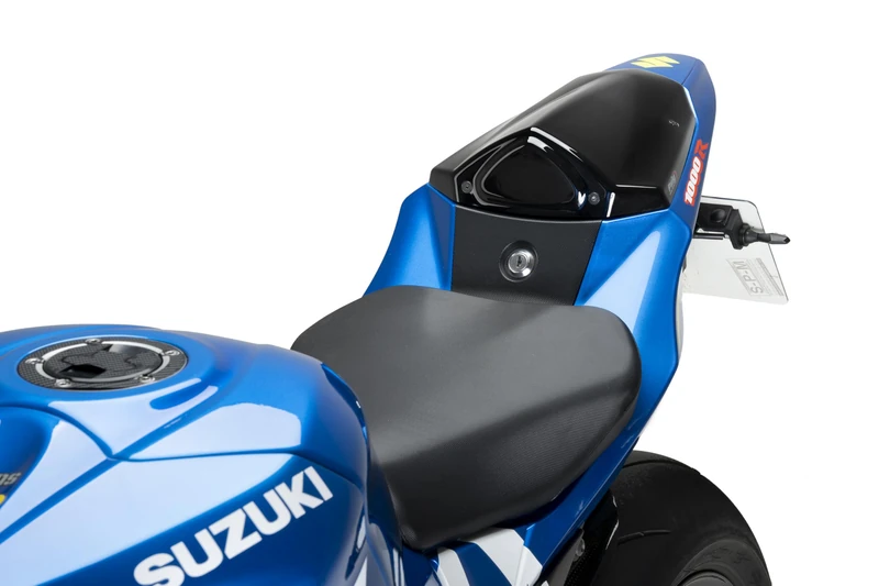 Puig 22406N Single-seat tail cowl with sporty and aerodynamic design, manufactured in high-resistance ABS to lighten the rear section and deliver an exclusive racing look, Black