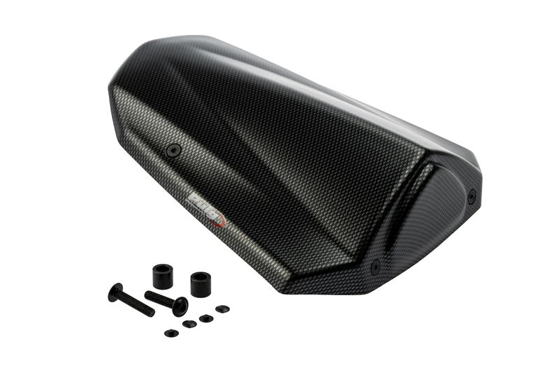 Puig 22406C Single-seat tail cowl with sporty and aerodynamic design, manufactured in high-resistance ABS to lighten the rear section and deliver an exclusive racing look, Carbon Look