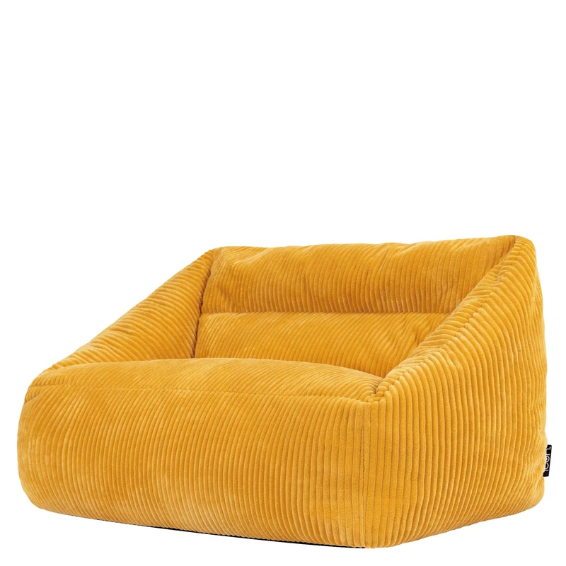 icon Cecilia Kids Bean Bag Sofa, Ochre Yellow, Kids Bean Bag with Filling Included for Girls and Boys, Childs Sofa, Nursery Décor, Playroom Décor, Bedroom Accessories