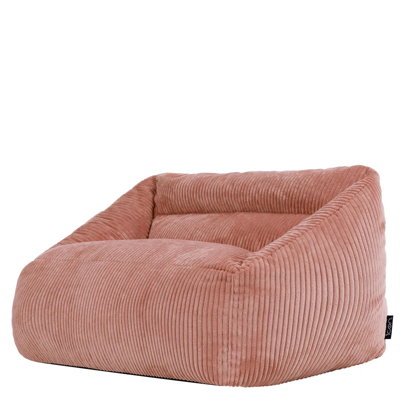 icon Cecilia Kids Bean Bag Sofa, Dawn Pink, Kids Bean Bag with Filling Included for Girls and Boys, Childs Sofa, Nursery Décor, Playroom Décor, Bedroom Accessories