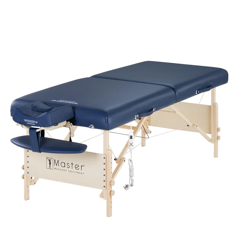 Master Massage 71CM Coronado Therma Top™ Portable Massage Table Warming Top WITH 3-Inch Foam Cushioning- Tattoo Bed, Lash Table- Royal Blue