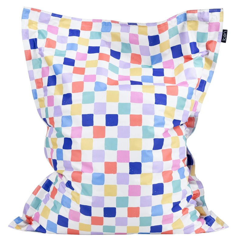 Bean Bag Bazaar Confetti Kids Bean Bag, Multicolour, Water Resistant Fabric, Floor Cushion, Beanbag for Indoor and Outdoor Use with Filling Included, 125cm x 100cm, Gaming, Bedroom, Playroom, Garden