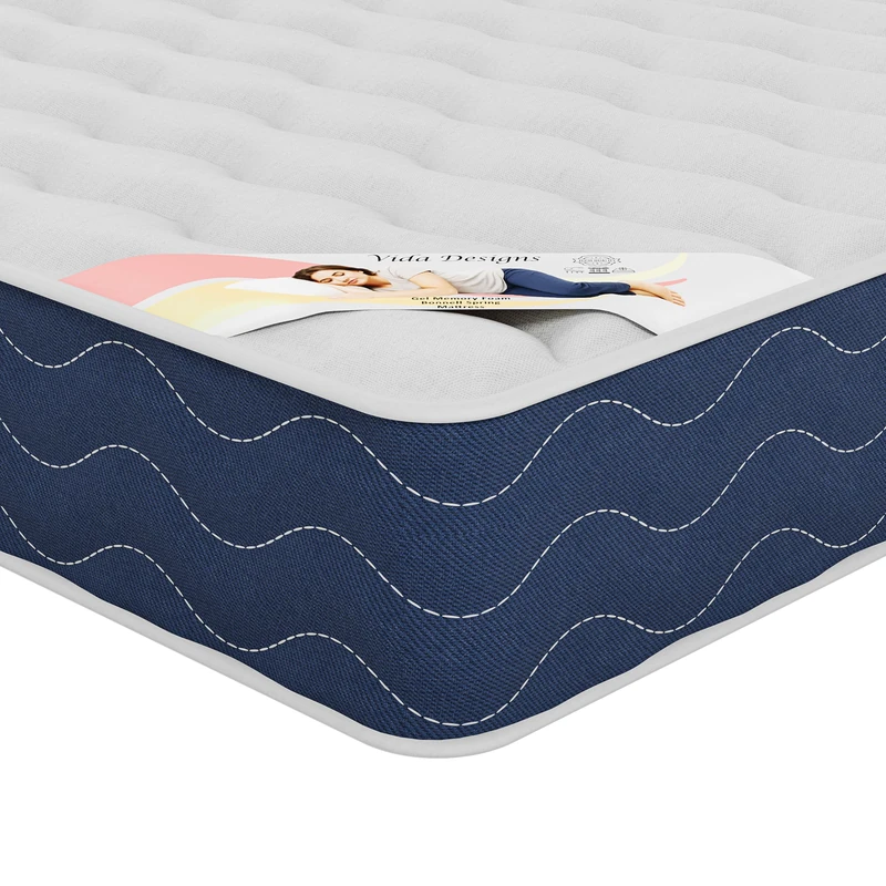 Vida Designs Gel Memory Foam Bonnell Spring Mattress, Single (Single)