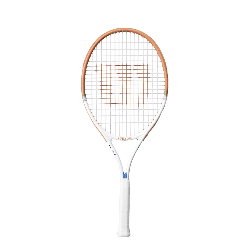 Wilson Roland-Garros 2026 Elite Jr 25 Tennis Racket, Lightweight & Easy To Manoeuvre, Comes With Half Cover For Racket Protection, Colour: Navy/Orange, Size: 25