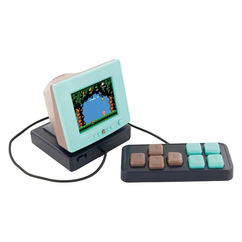 MISTER GADGET - MG3707 - Mini Arcade Games Console 240 Retro Games - Compact Computer with Screen and Controller - Ideal for Vintage Games Lovers - Nostalgic Design - Multicolor - Standard