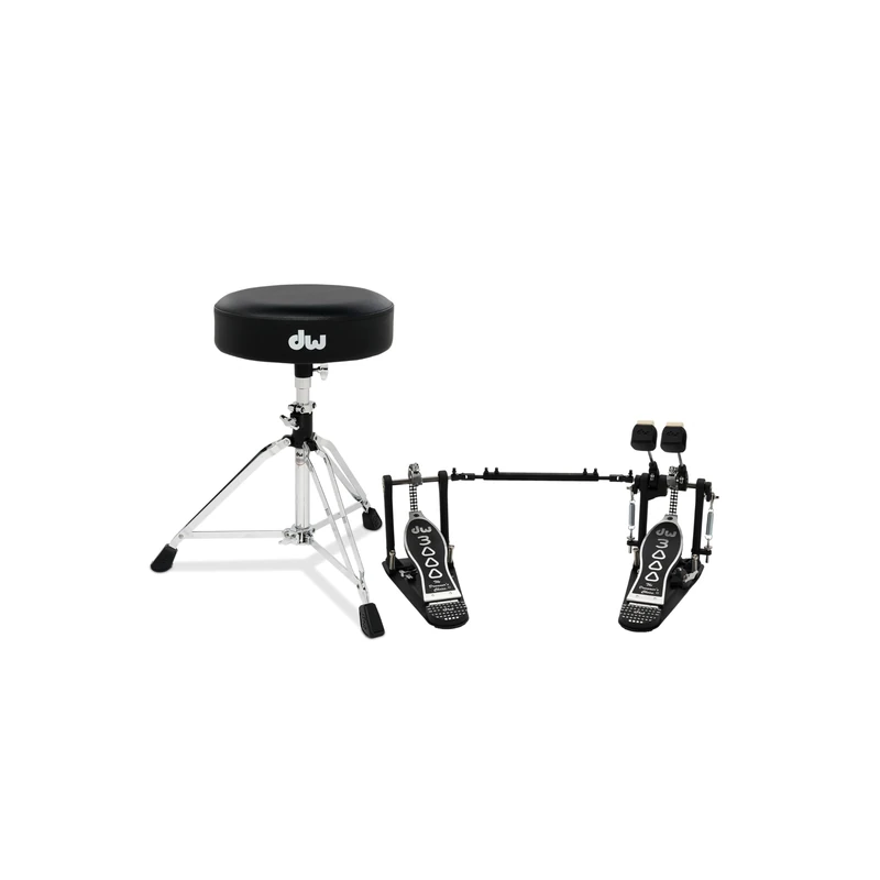 Drum Workshop 3000 2-Pc Hardware Pack - Double Pedal and Throne