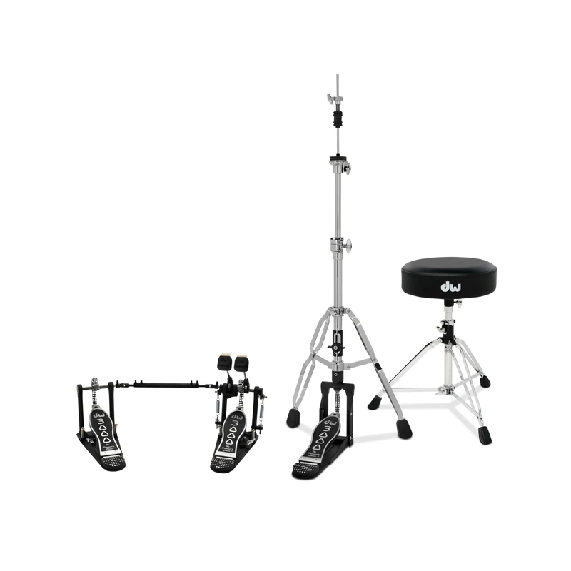Drum Workshop 3000 3-Pc Hardware Pack with Double Pedal