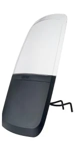 Bobike 8018800001 Windscreen Grey With Flap - Adjustable Impact-Resistant Wind Deflector For Kids Front Bike Seat, Windshield, Fits All Bobike Front Seats, Go, One & Evolve Mini, Grey