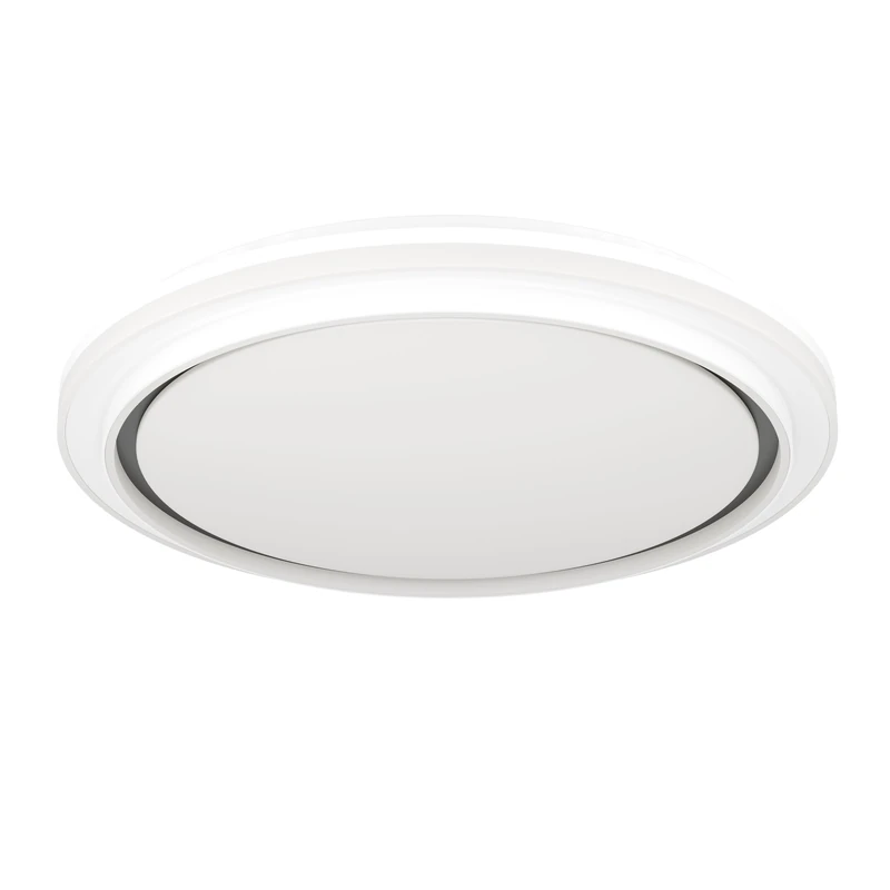 Eglo LED Ceiling lamp Semovigo, Round Light Fixture with dip Switch, Office and Kitchen Lighting in White Grey, Warm - Neutral - Cool White, Ø 50 cm - Image 1