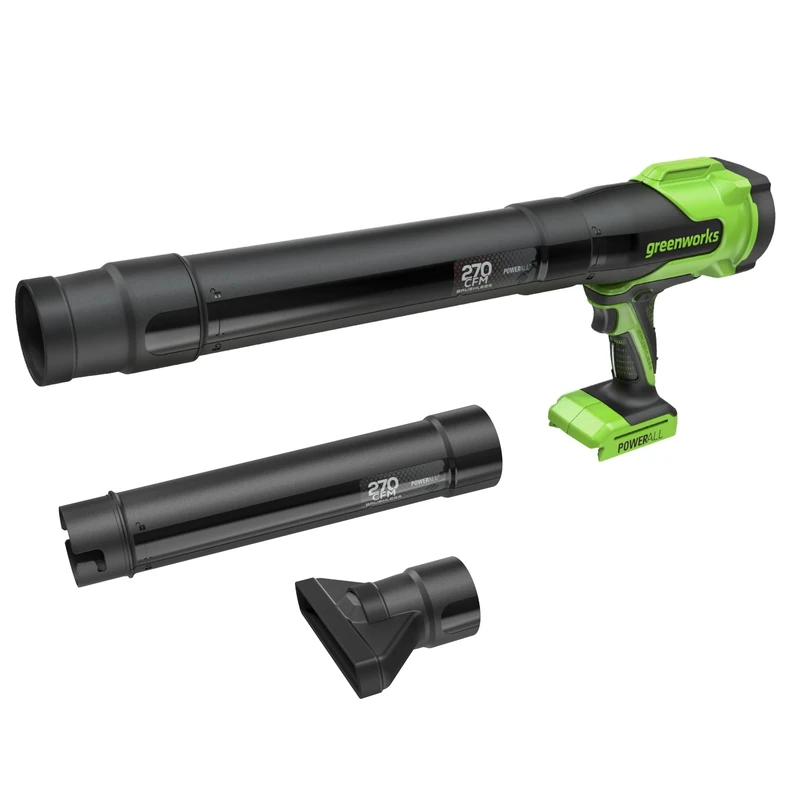 Greenworks 24V Cordless Leaf Blower, 209km/h 7.65m³/min Powerful Garden & Car Blower, Lightweight & Compact, Variable Speed with Lock-On, Bare Tool – No Battery BLH22SA1