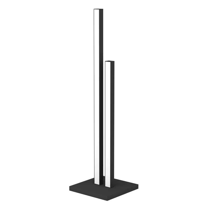 Eglo LED Table lamp Cannigiona, Rod-Shaped Bedside lamp, Minimalist Living Room Table Light, Metal Black, Warm White