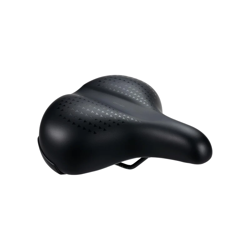 BBB Cycling SoftComfort Upright GelFoam Bike Saddle – Extra Wide 225mm Waterproof Bicycle Seat for City & E-Bikes – Ultra-Comfort Shock Absorbing Suspension – Unisex – Black - BSD-97