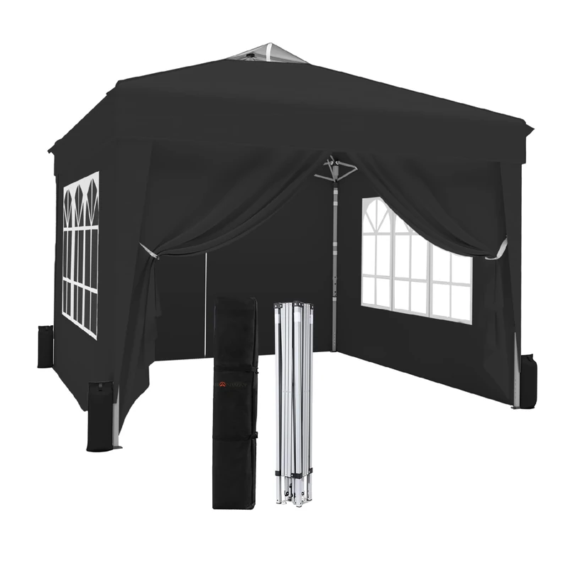 3m x 3m Pop up Gazebo with sides - Grey