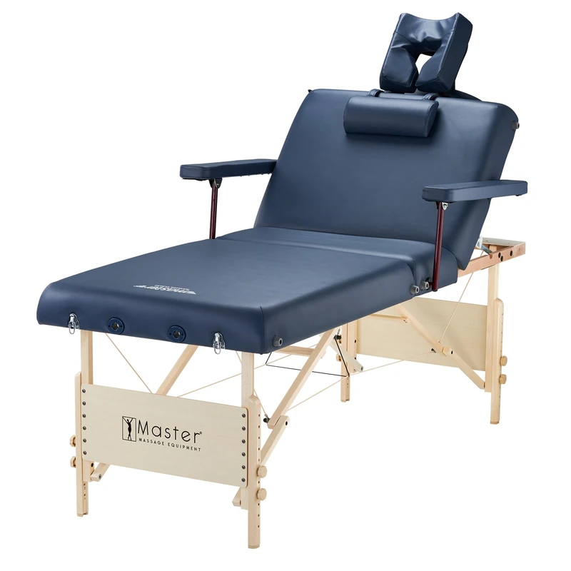 Master Massage Coronado Adjustable Backrest Table - Royal Blue