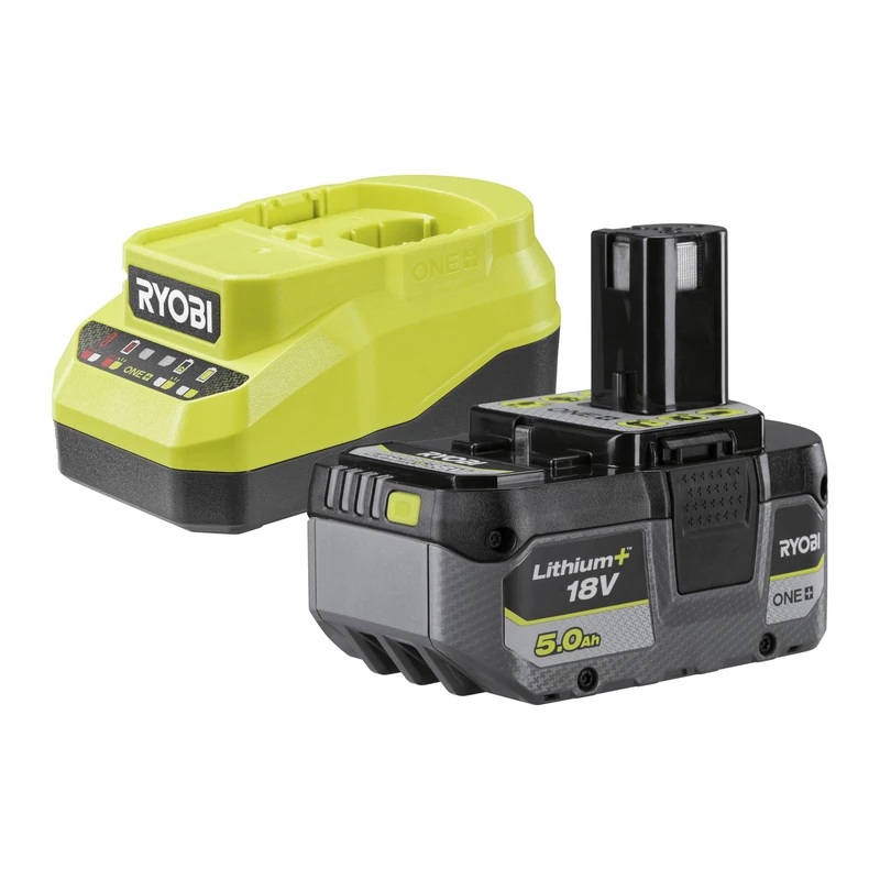 RYOBI 18 V ONE+ battery starter set RC18120A-150G, incl. 1 x 5.0 Ah battery and 2.0 A charger