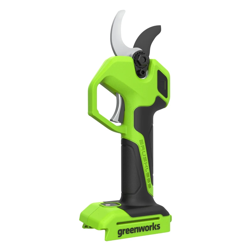 Greenworks 24V Electric Pruning Shears Bare Tool, Brushless Motor, Laser Steel Blades, Adjustable Opening 22/32mm, LED Display, Cordless Garden Pruner LP1212A1