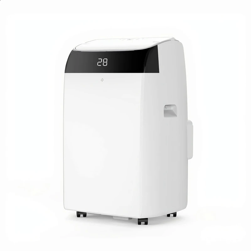 Mobile Air Conditioner 10000 BTU, 3-in-1 Air Cooling System with Cooling, Ventilation & Dehumidification, Energy Efficiency Class A, 2 Speed Levels, 24-Hour Timer