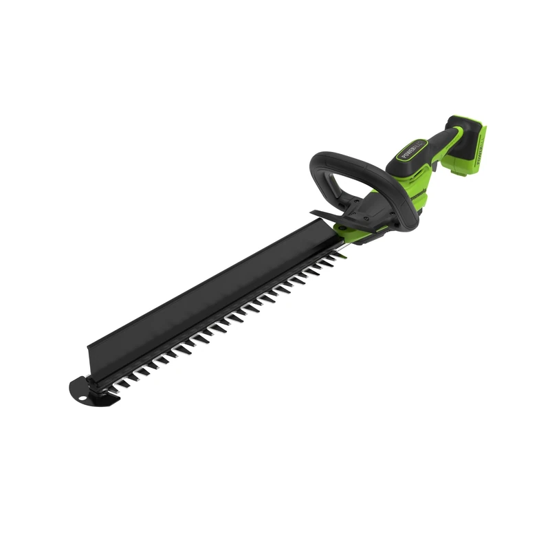 Greenworks 24V Cordless Hedge Trimmer 51cm, Brushless Motor, 28mm Cutting Capacity, Dual Action Laser Cut Blade, Hedge Sweeper, Ergonomic Wrap Handle, Bare Tool HT2002DA1