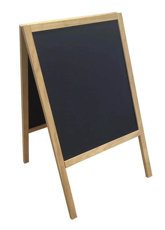 Exacompta - Ref. 81250D - 1 Sidewalk Stand Easel 53 x 90 cm, Chalkboard Chalk Board or Chalk Felt, Foldable, for Indoor or Outdoor use - for Menu Bar Café Restaurant Promotion - Image 1
