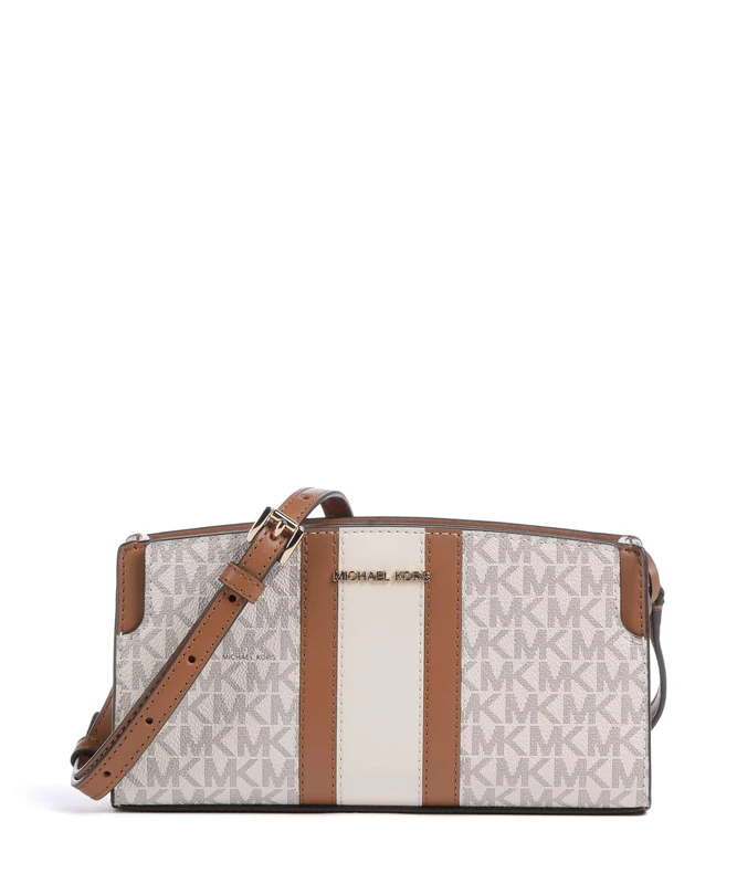 Michael Kors Becca small shoulder bag with stripes and logo print