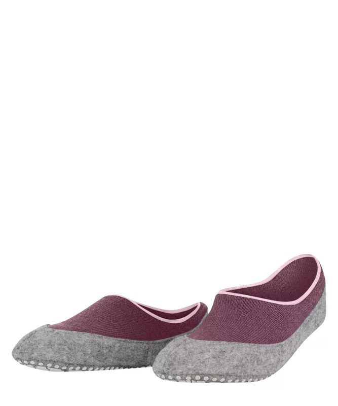 FALKE Women's Cosyshoe Invisible W Hp Wool Grips On Sole Grip socks 1 Pair, Pink Turnip 8175, 7/8 UK