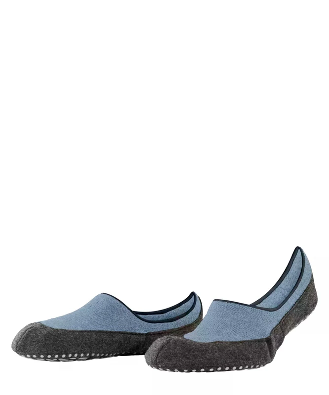 FALKE Unisex Cosyshoe Invisible M Hp Wool Grips On Sole Grip socks 1 Pair, Dusk Blue 6966, 4/5 UK