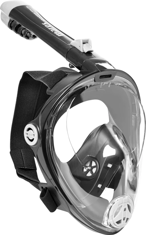 Mares Aquazone Full Face Mask - Adult Full Face Snorkeling Mask, Silicone Skirt, Foldable Snorkel, 3 Sizes