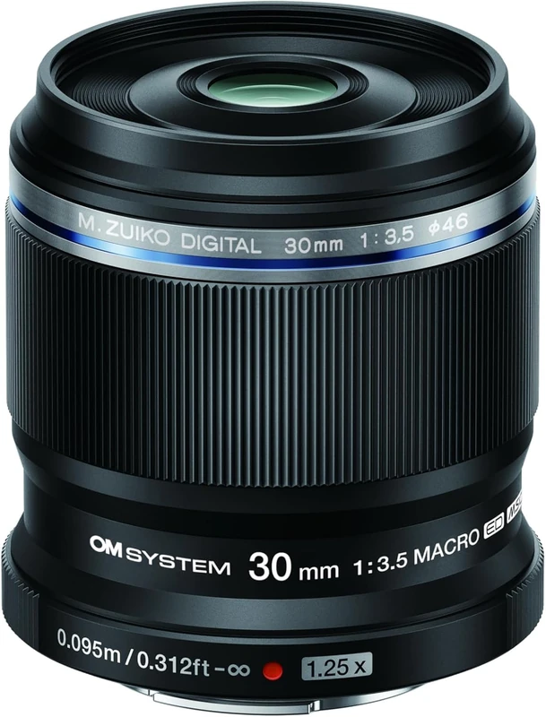 OM SYSTEM M.Zuiko Digital ED 30mm F3.5 Macro Lens for Micro Four Thirds – High-Resolution Close-Up Photography, Lightweight, Fast Autofocus for Olympus OM-D, PEN models, Panasonic G-series), black