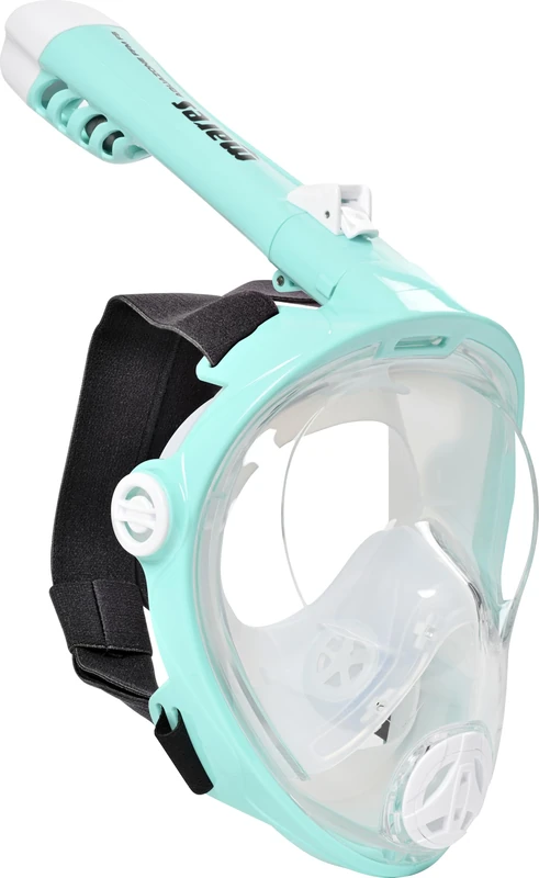 Mares Aquazone Full Face Mask - Adult Full Face Snorkeling Mask, Silicone Skirt, Foldable Snorkel, 3 Sizes