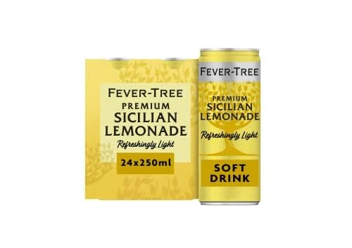 Premium Soft Drink and Snacking Bundle with Fever-Tree Premium Sicilian Lemonade (24x250ml) and Mr Filbert's Gourmet Selection Box.