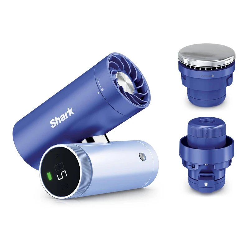 Shark ChillPIll 3-in-1 High-Speed Fan, Ultra-Fine Mist and InstaChill System, Includes 3 Cooling Attachments, Travel-Friendly Design, Haze FA022UKLV