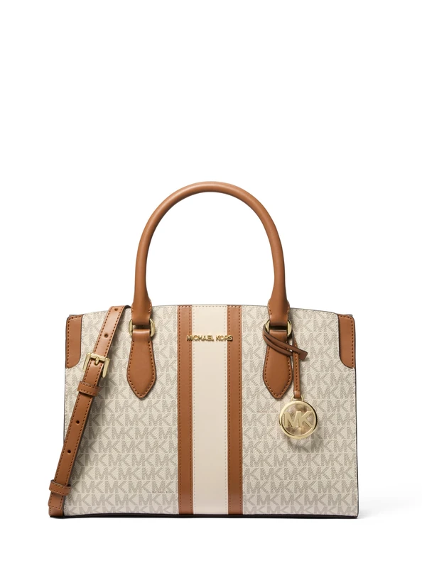 Michael Kors Becca medium handbag with stripe and logo