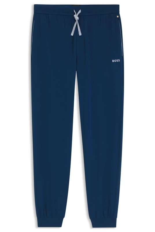 BOSS Jogginghose Aus Stretch-Baumwolle Mit Logo-Stickerei Turquoise