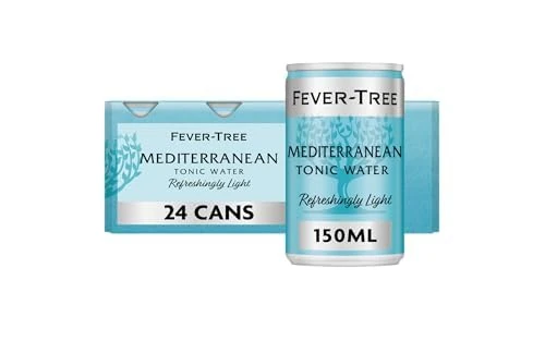 Fever-Tree Refreshingly Light Mediterranean Tonic Water 8 x 150ml (Pack of 3, Total 24 Cans) Salcombe Gin ‘Rosé Sainte Marie’ | Dry Rosé Gin, 70cl