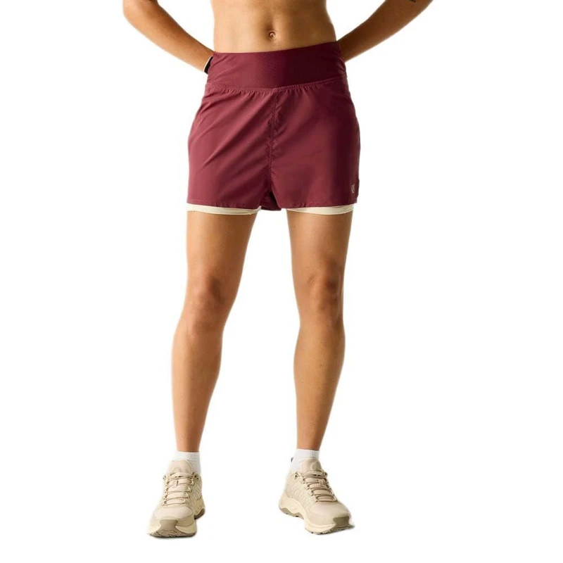 Dare2b Women's Nimble 2-in-1 Walking Shorts, Lightweight Reflective Hiking Shorts